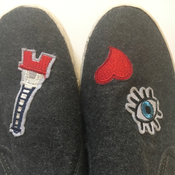 Gray Cute Easy Slip On Shoes - Picture 2 of 6